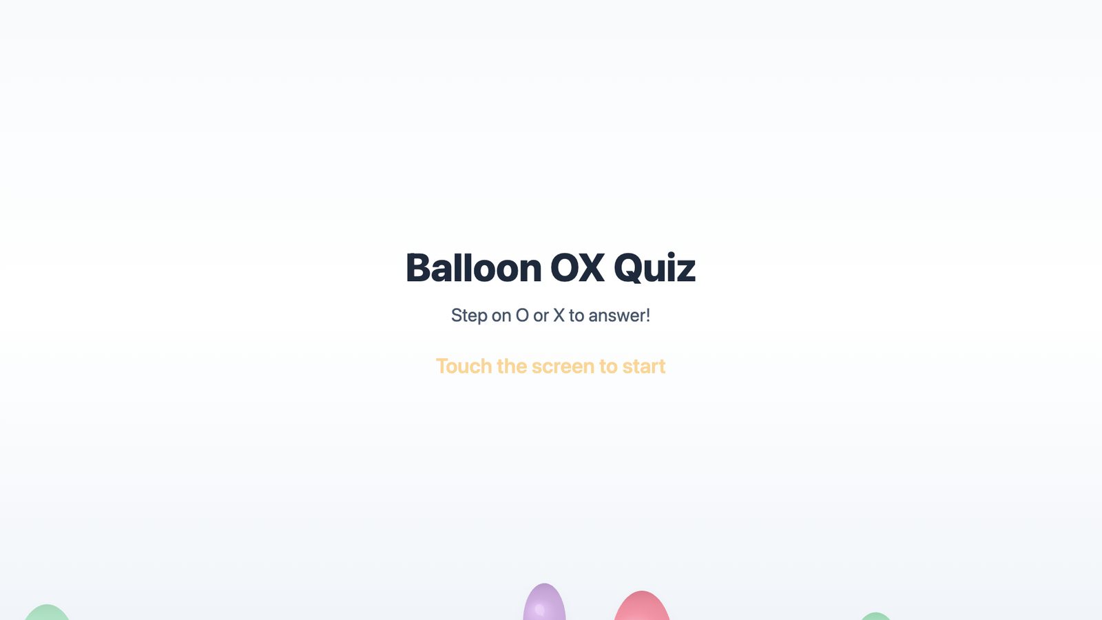 Balloon OX Quiz