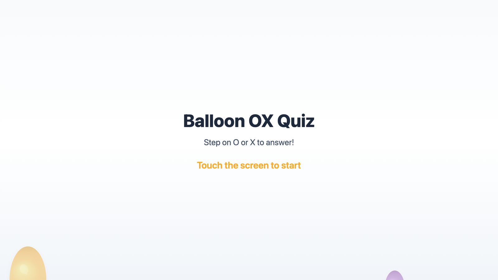 Balloon OX Quiz
